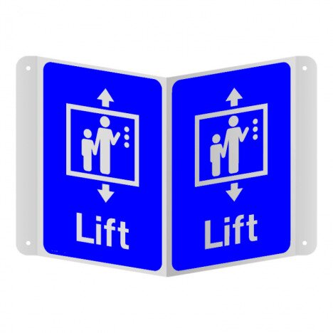 Semn de lift 3d